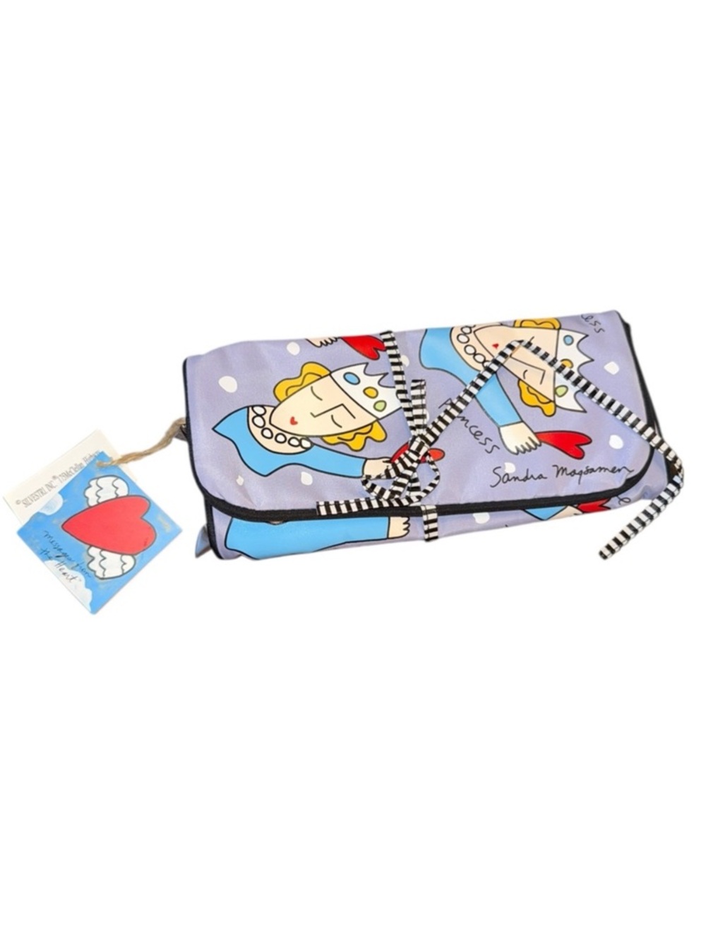 Silvestri Sandra Magsamen Princess Roll-Up Jewelry Organizer Travel Case